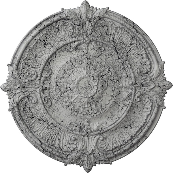 Ekena Millwork Attica Acanthus Leaf Medallion (Canopies up to 4 5/8"), 53 1/2"OD x 3 1/2"P, Ultra Pure White CM53ATUWC - main